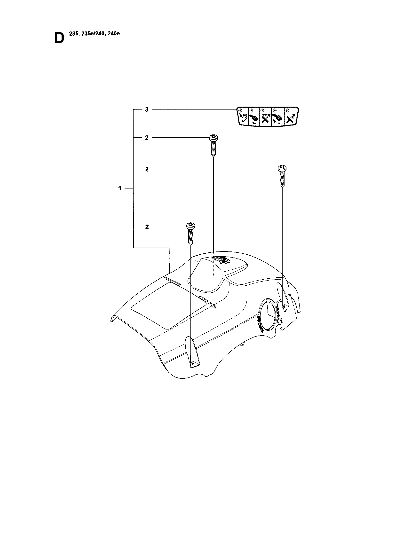 Husqvarna 952802268 cover diagram