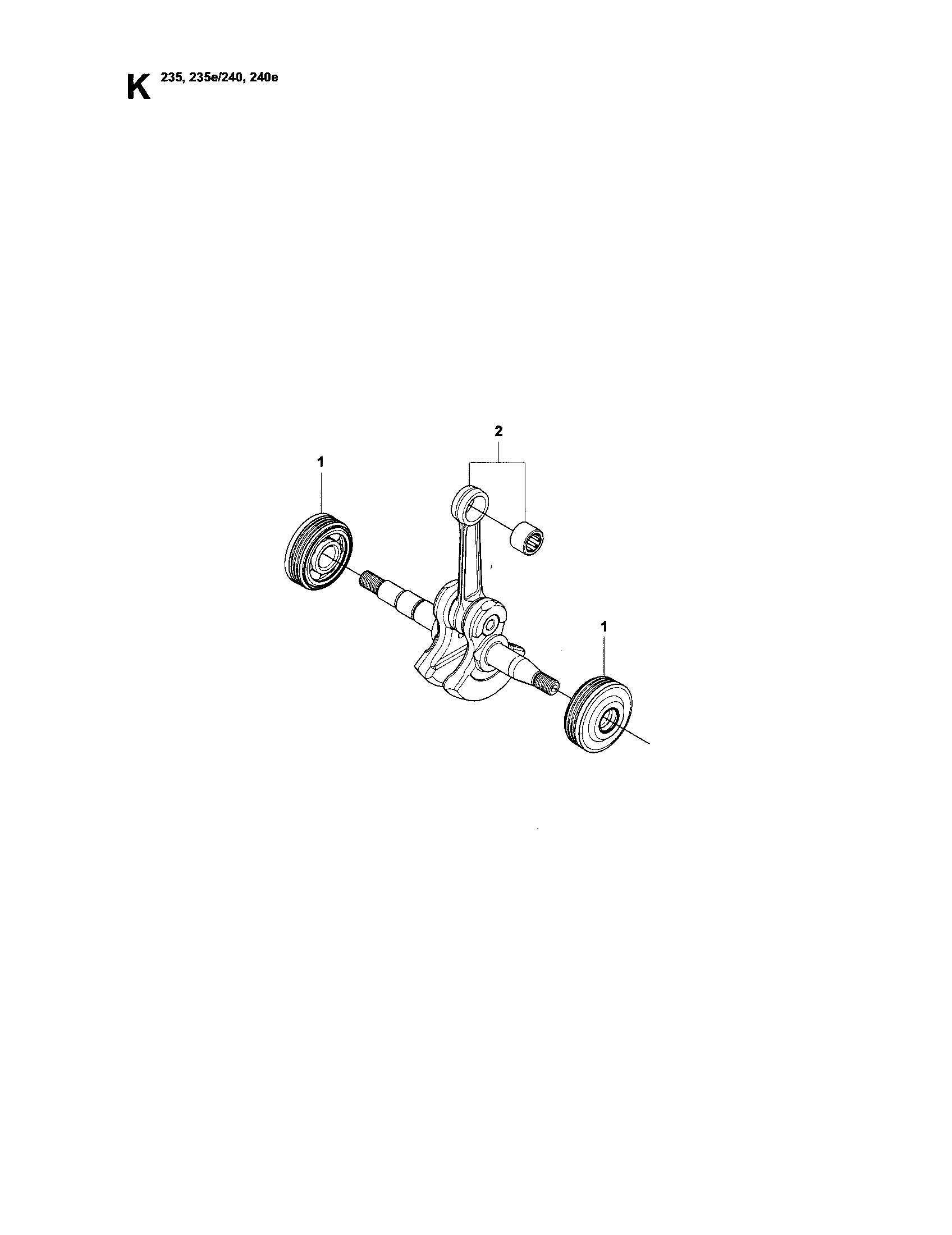 Husqvarna 952802268 crankshaft diagram