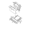 Kenmore 36271071890 door and drawer diagram