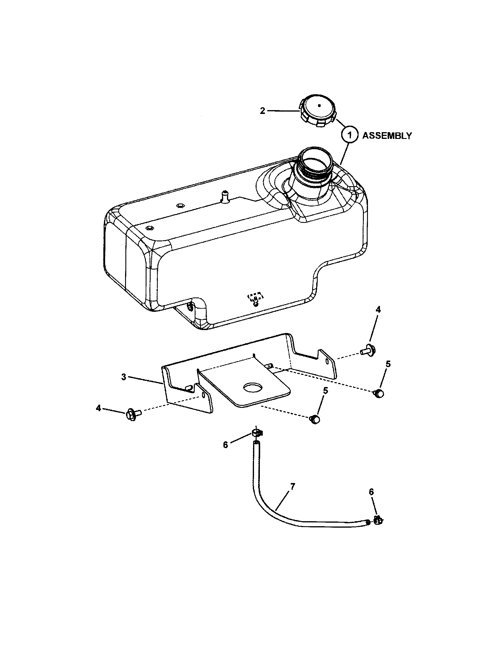 Snapper 7800315 fuel tank diagram
