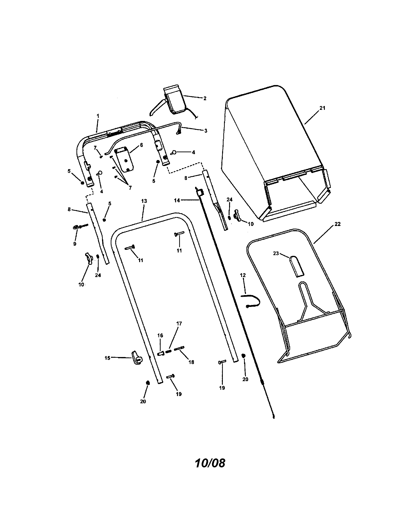 Snapper 130371210 handles/controls diagram