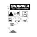 Snapper 10305 decals (continued) diagram