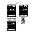 Snapper 10305 decals (continued) diagram