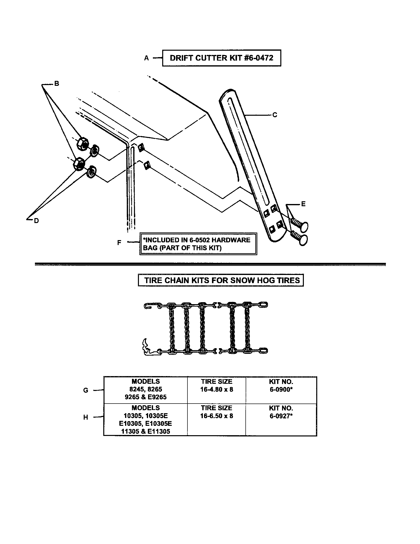 Snapper E10305E accessories diagram