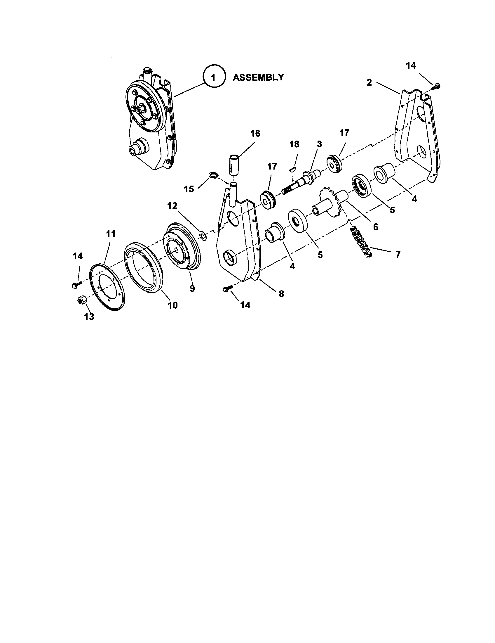 Snapper I6223 chain case diagram