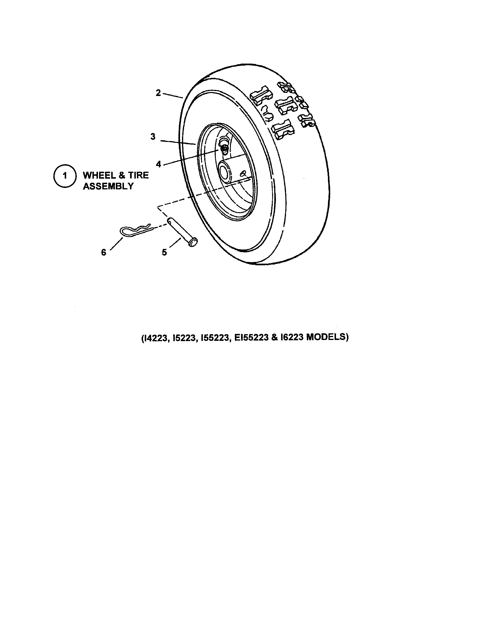 Snapper I6223 wheels diagram