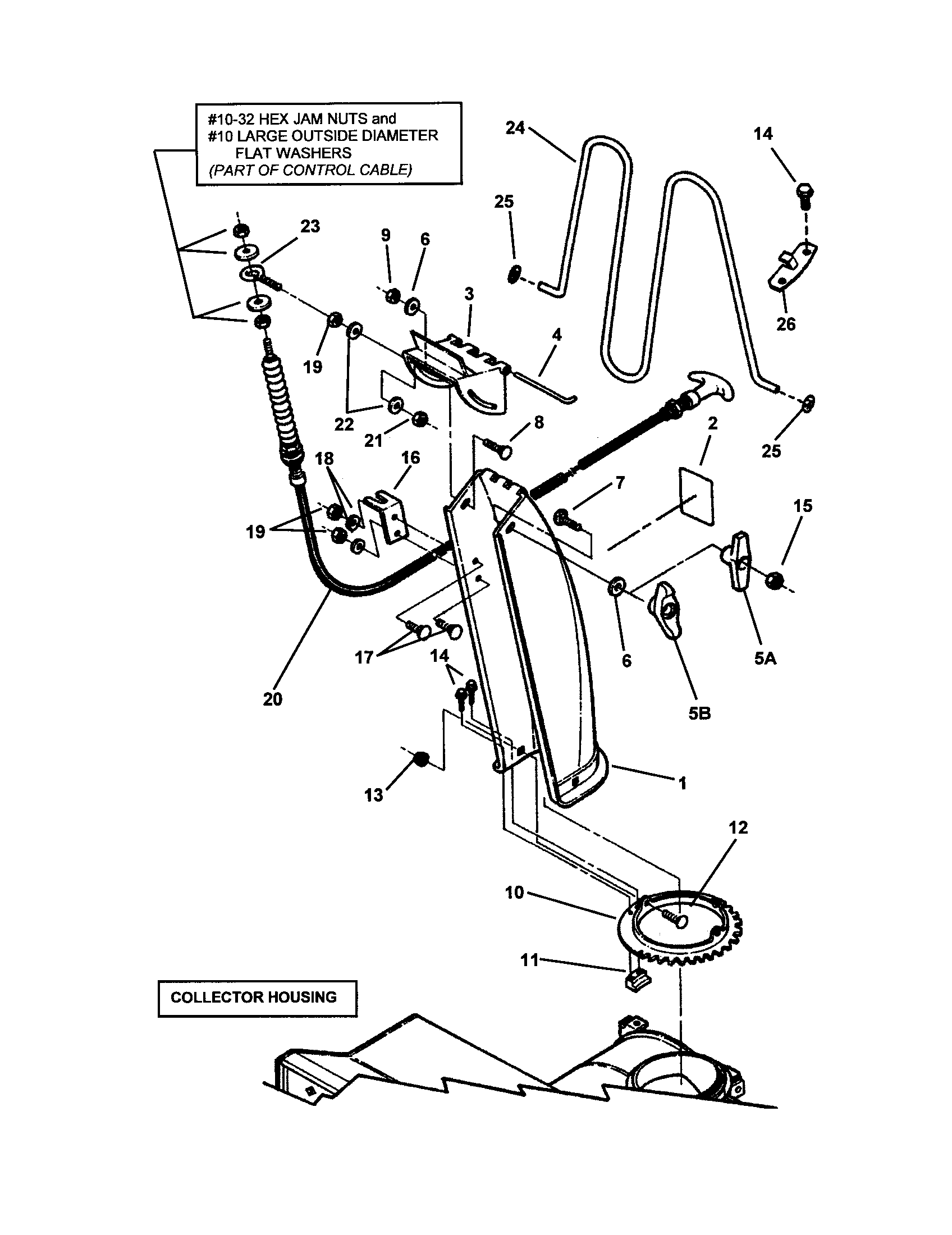Snapper 9266E discharge chute diagram