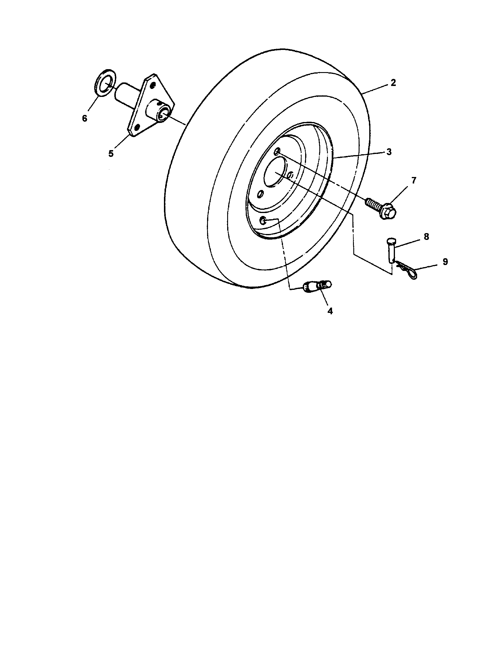 Snapper 9266E wheels/hub diagram