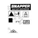 Snapper 11306 decals diagram