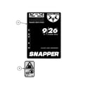 Snapper 11306 decals diagram