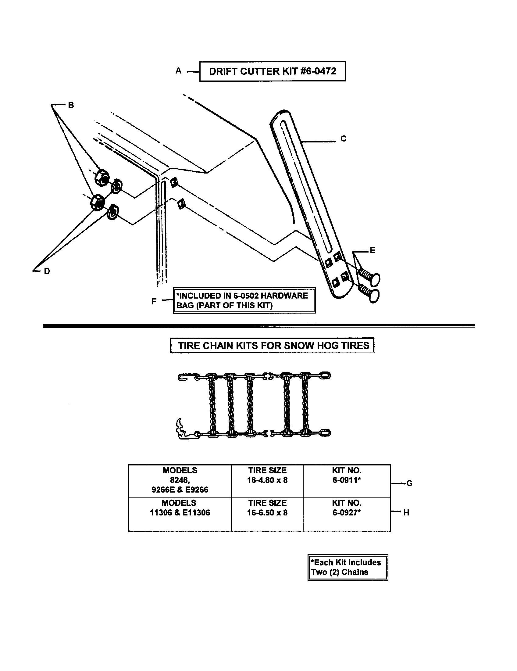 Snapper 9266E accessories diagram