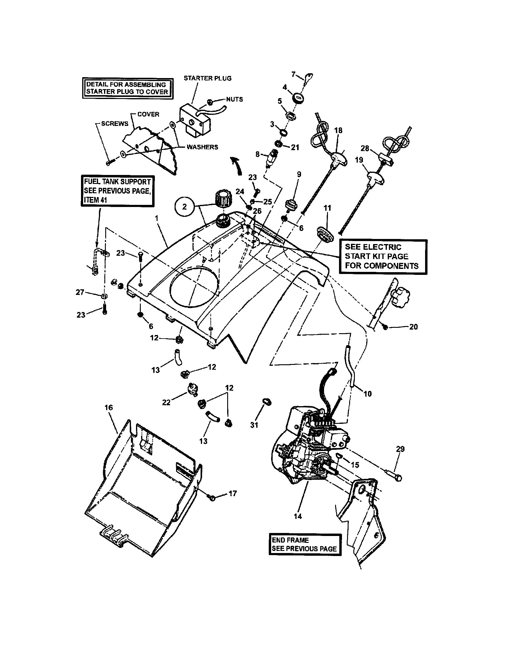 Snapper LE3190R (84363) covers/engine diagram