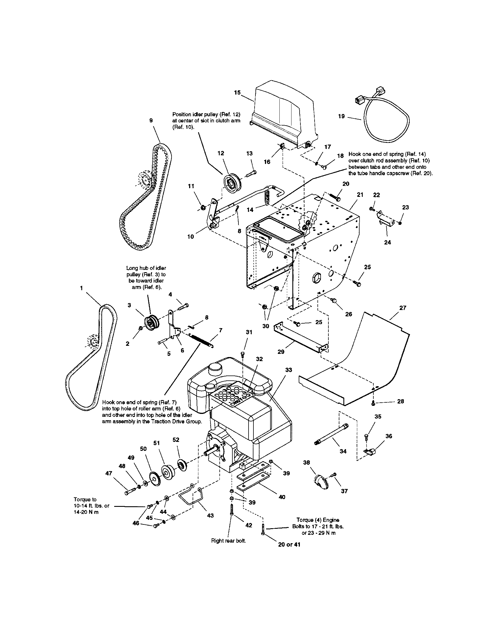 Snapper 1694854 engine/frame diagram