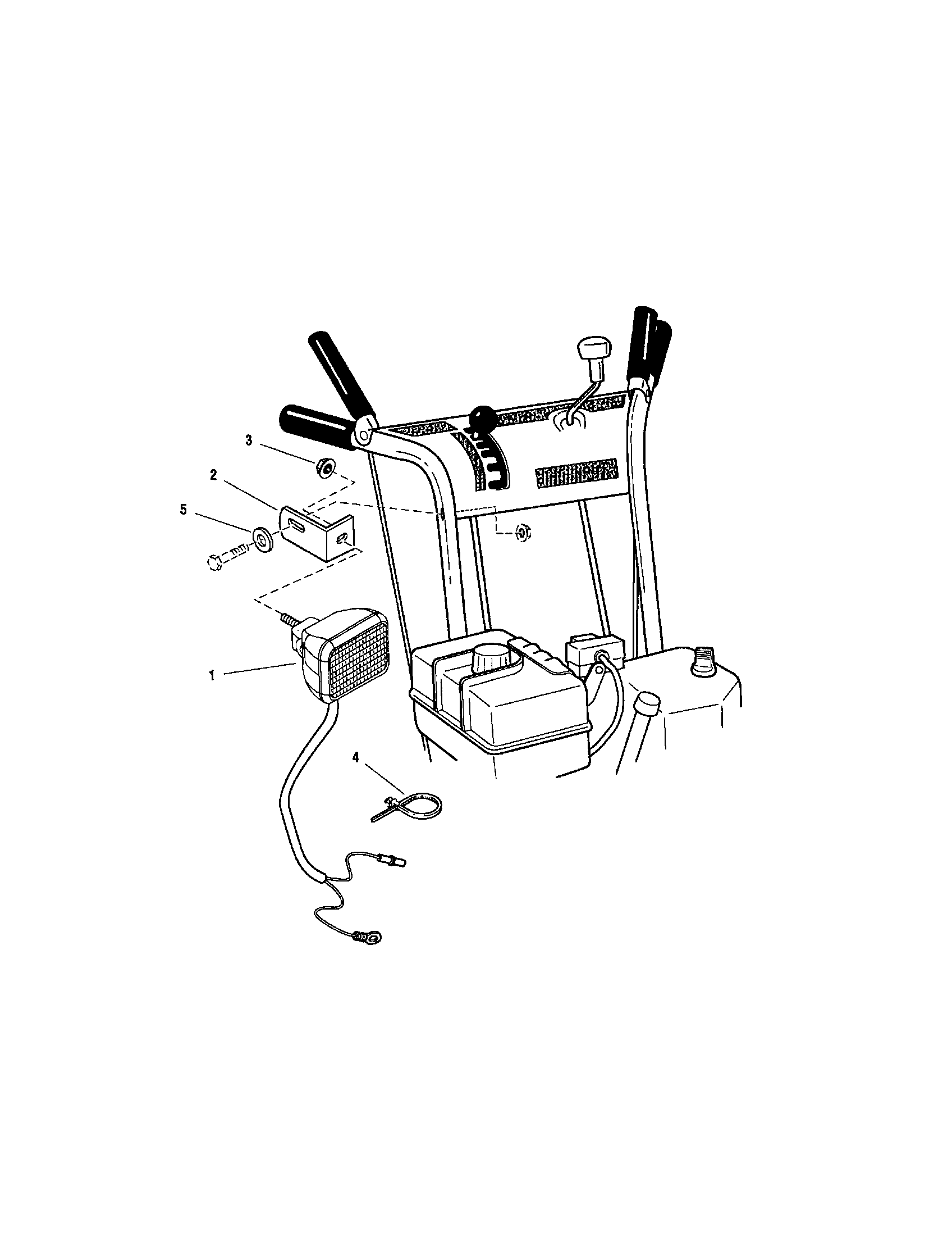 Snapper 1694854 headlight diagram