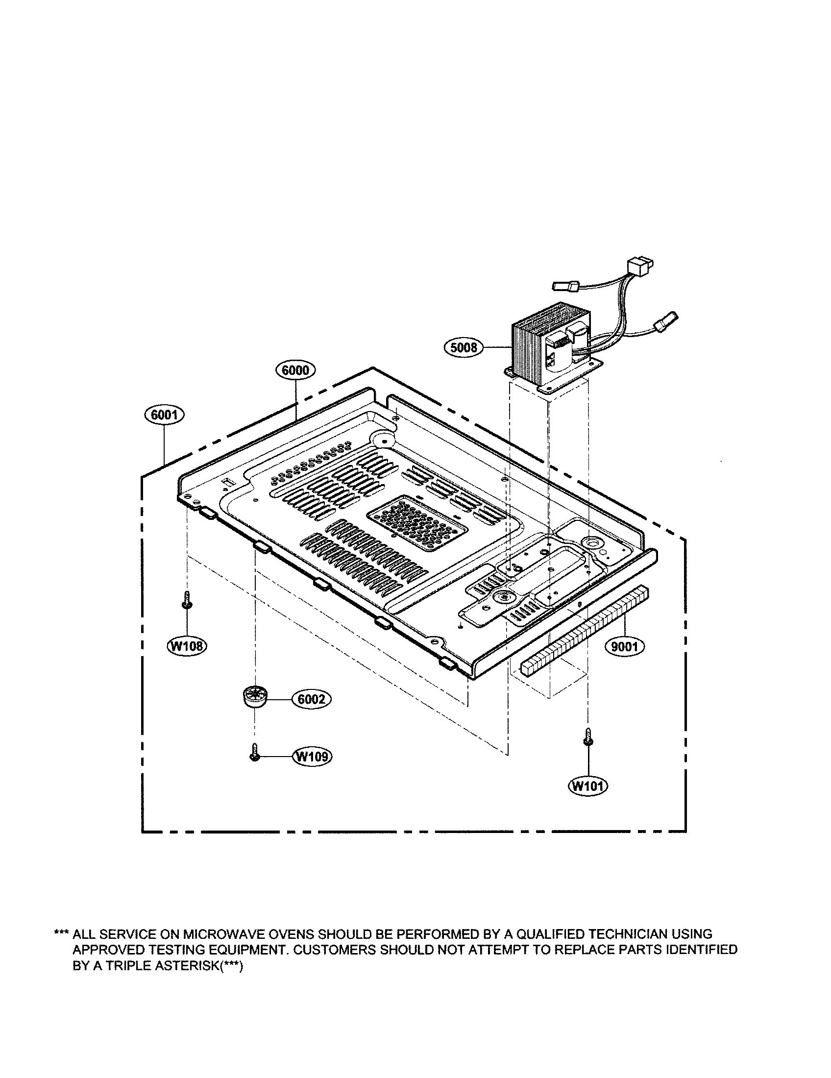 Kenmore 72162229300 base plate diagram