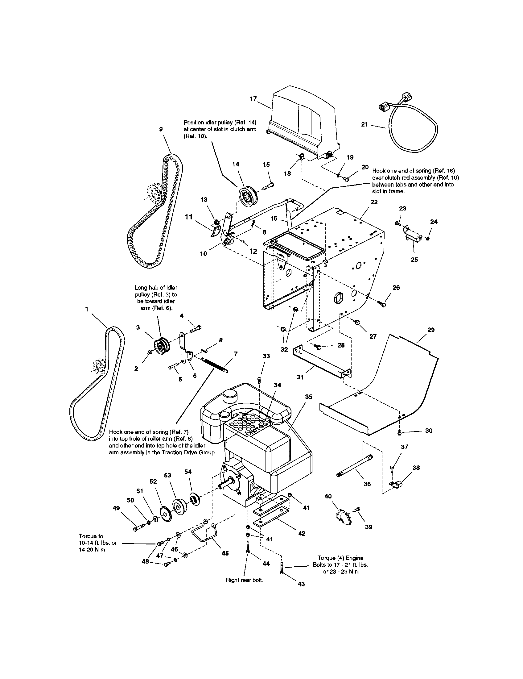 Snapper 1694591 engine/frame diagram