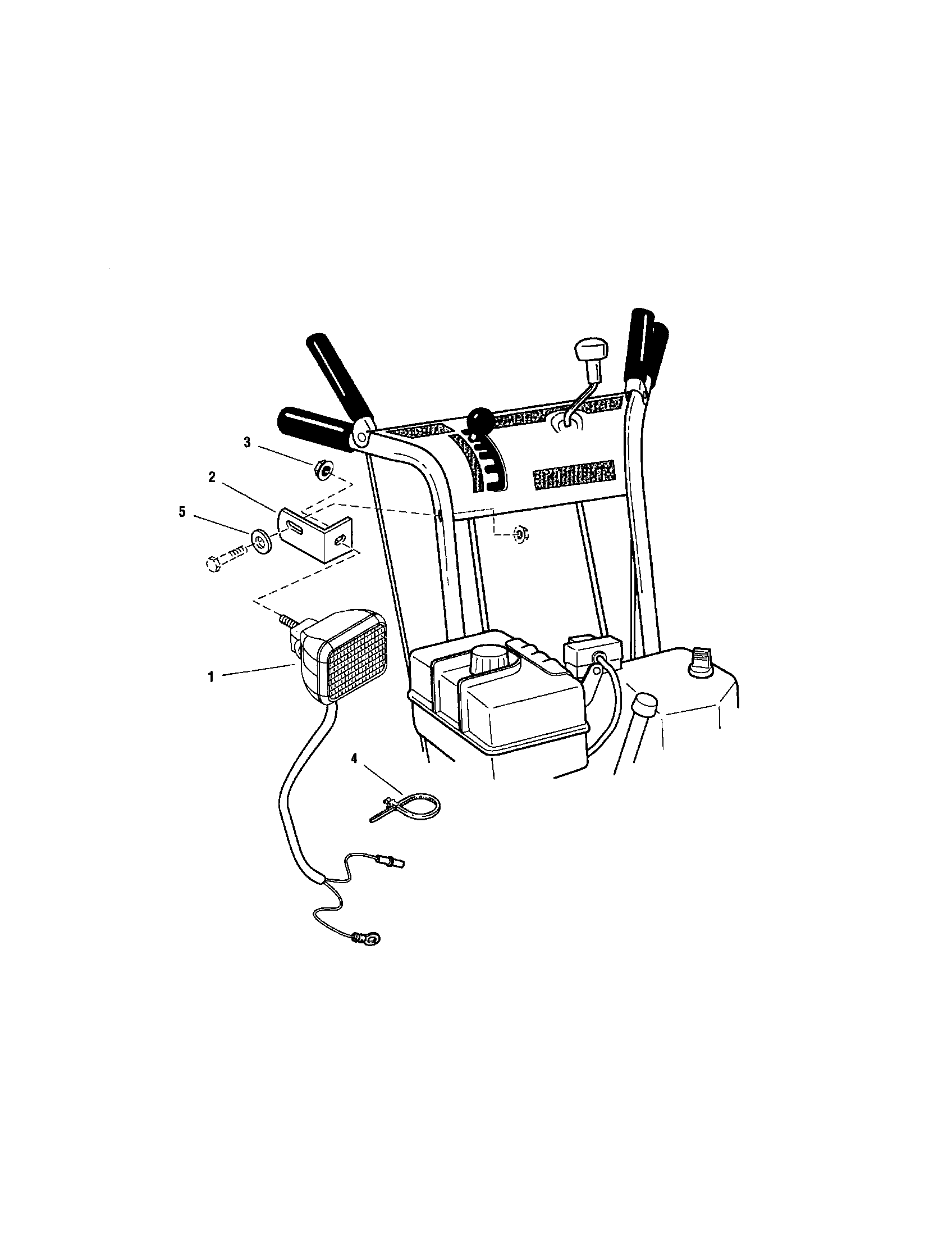 Snapper 1694591 headlight diagram