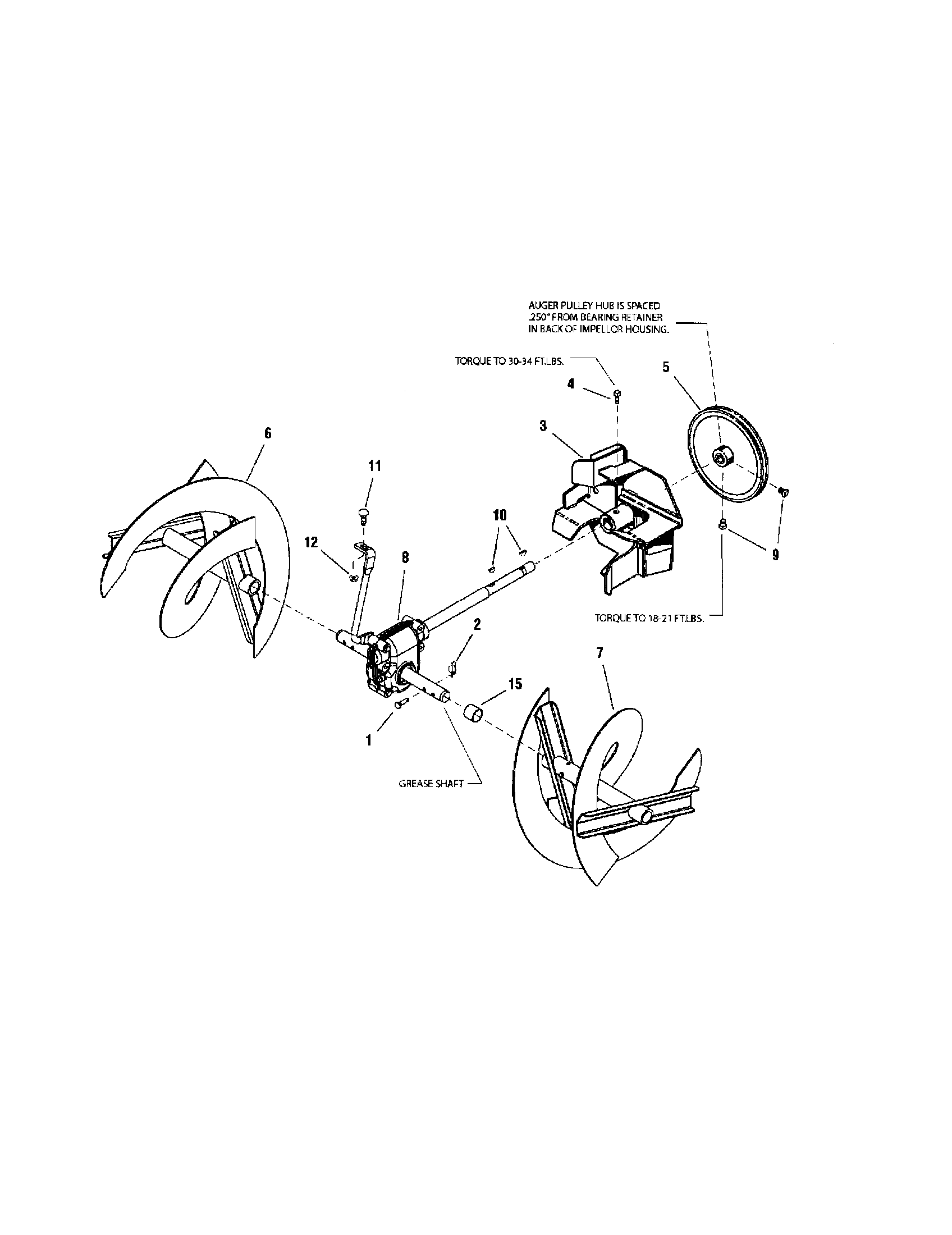 Snapper 1694994 auger drive diagram