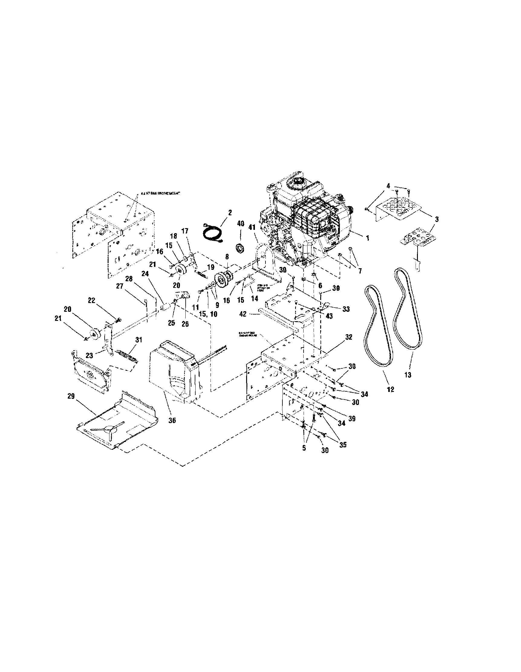 Snapper 1694994 engine-domestic models diagram