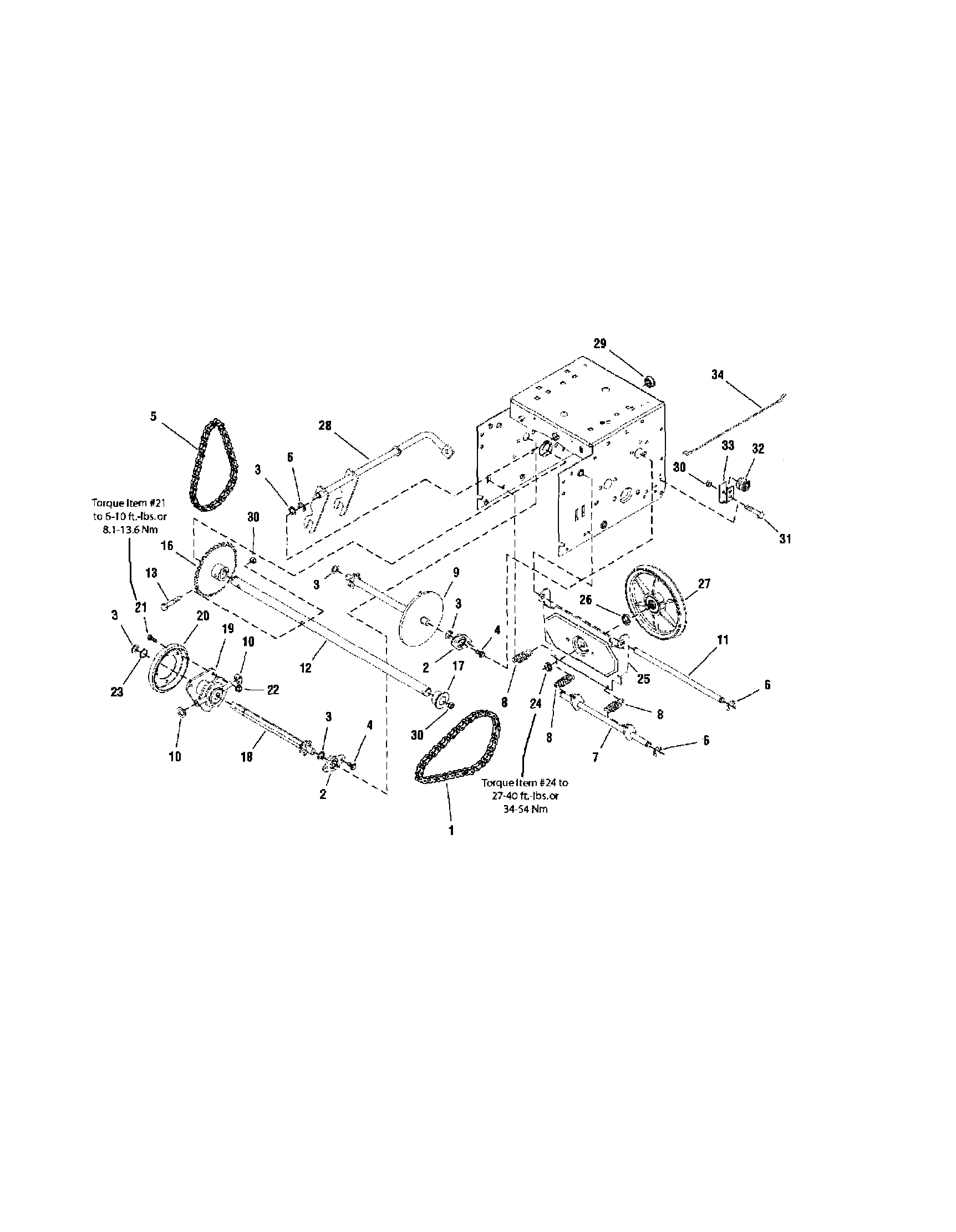 Snapper 1694994 traction drive-standard diagram