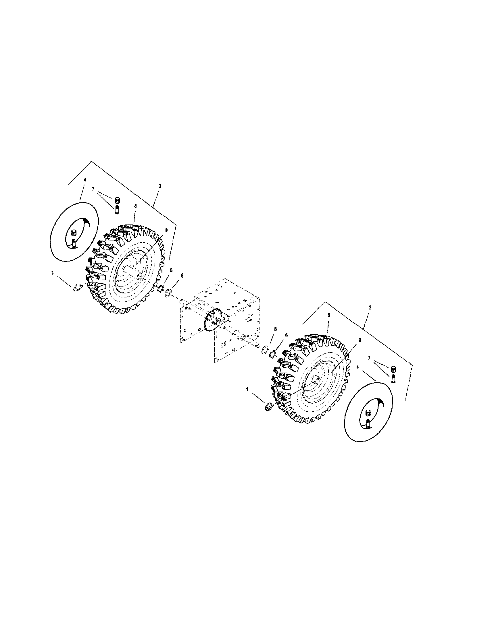 Snapper 1694994 wheels/tires diagram