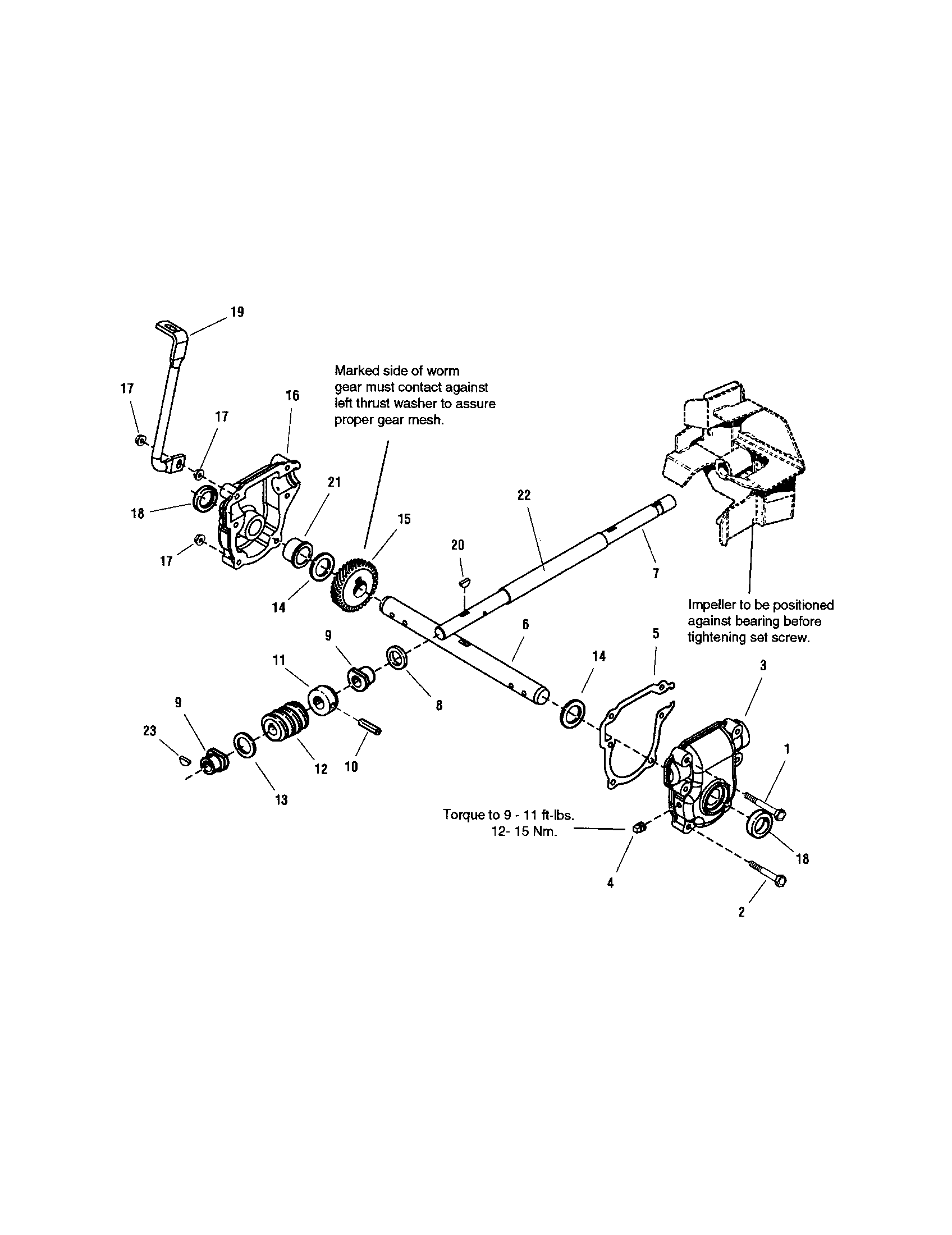 Snapper E13388E gear box diagram