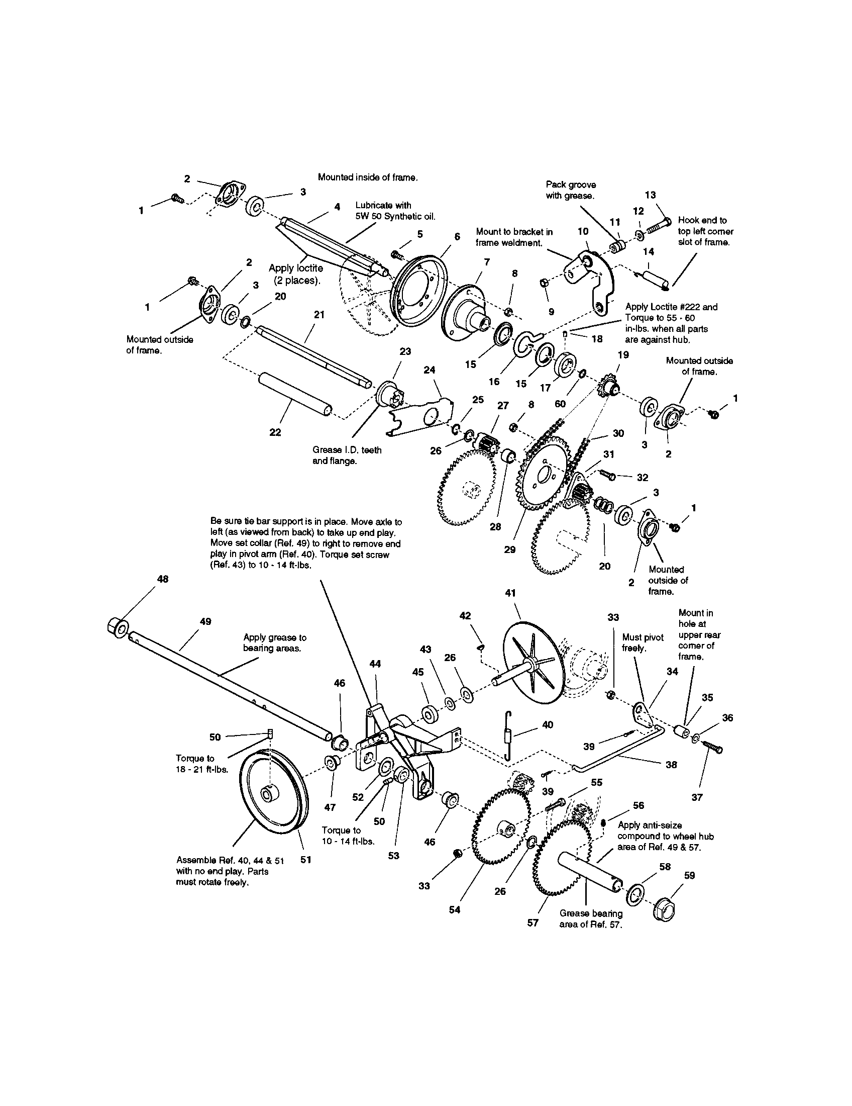 Snapper E13388E traction drive diagram