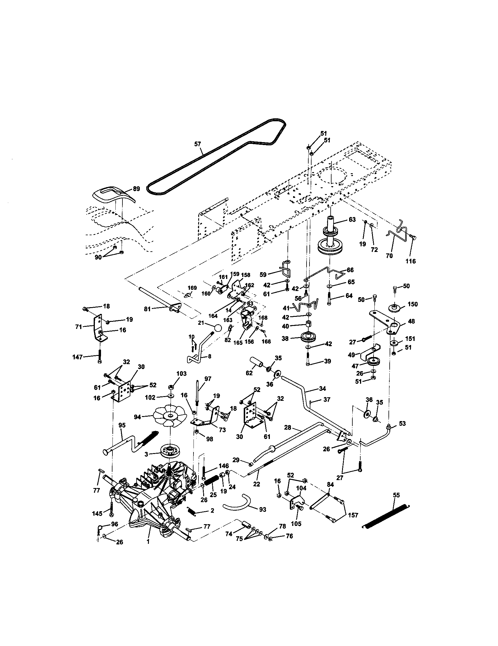Craftsman 917270824 ground drive diagram