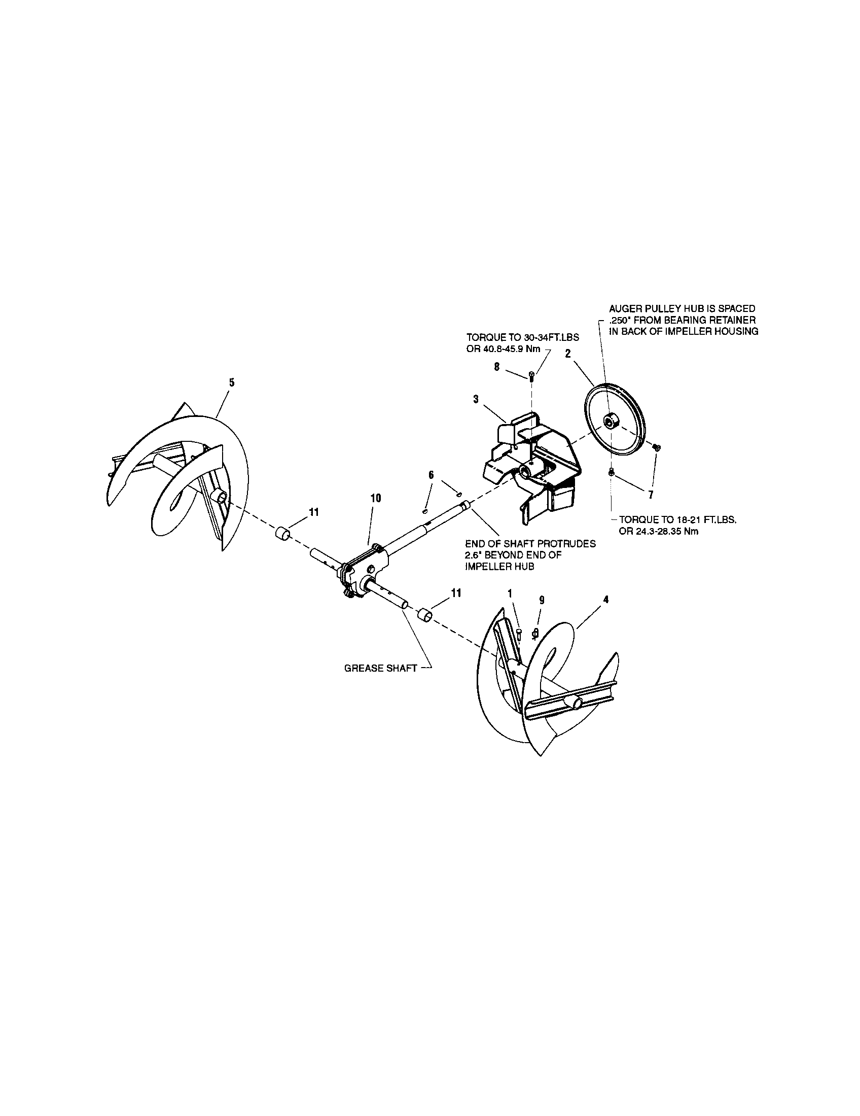 Snapper 1695313 auger drive diagram