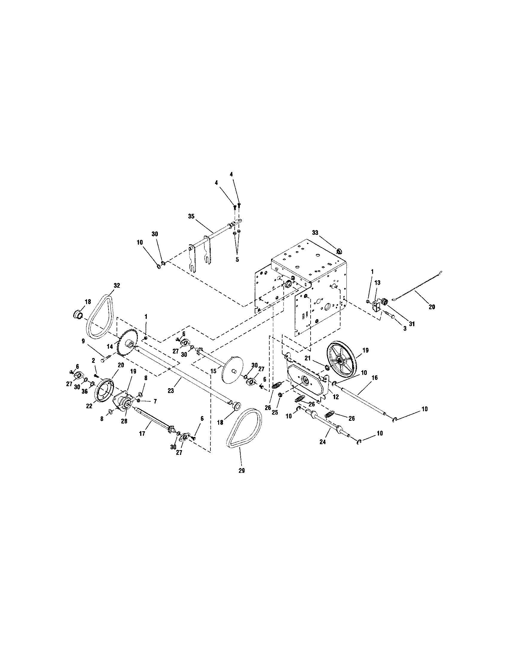 Snapper 1695313 traction drive diagram