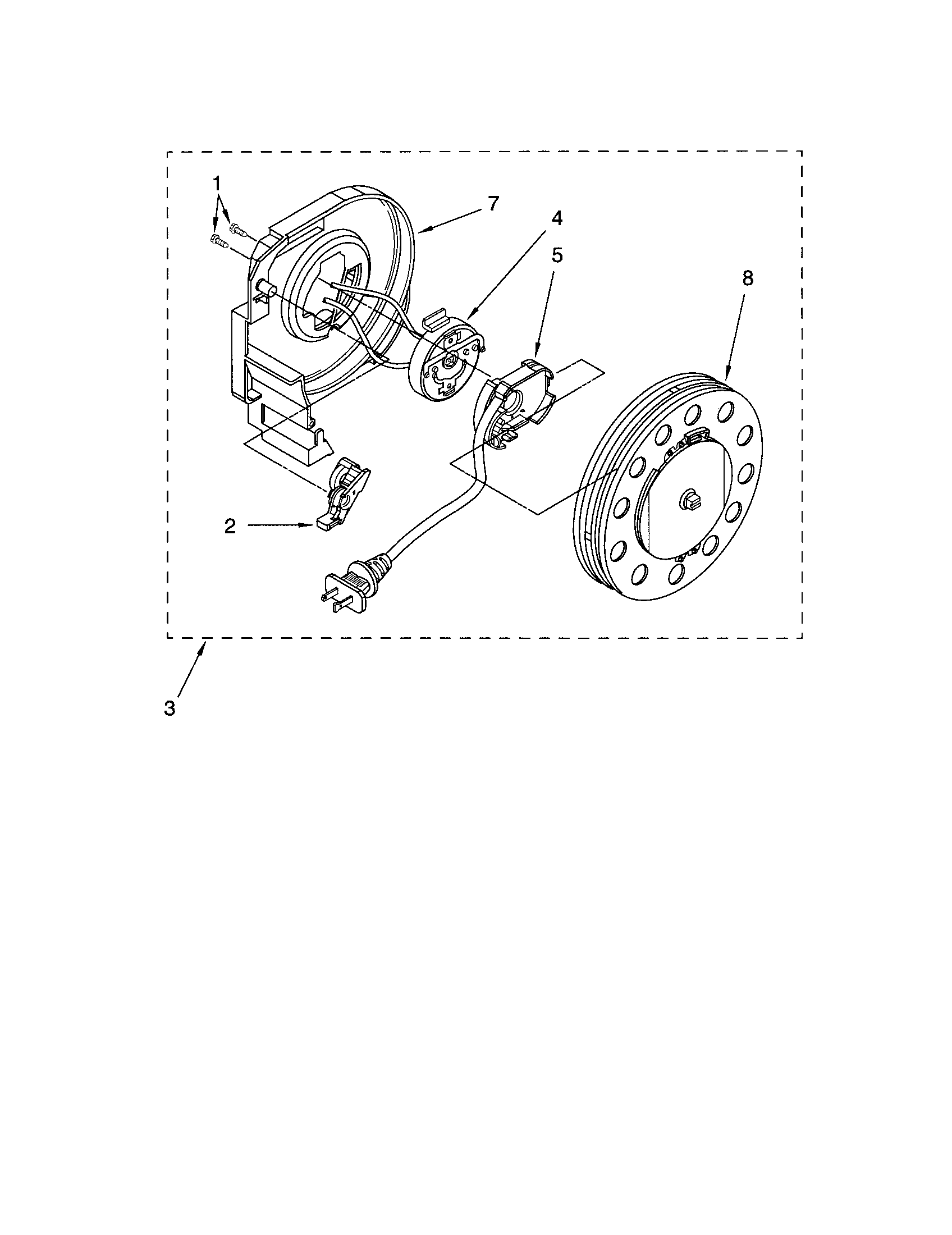 Kenmore 11623313304 cord reel diagram