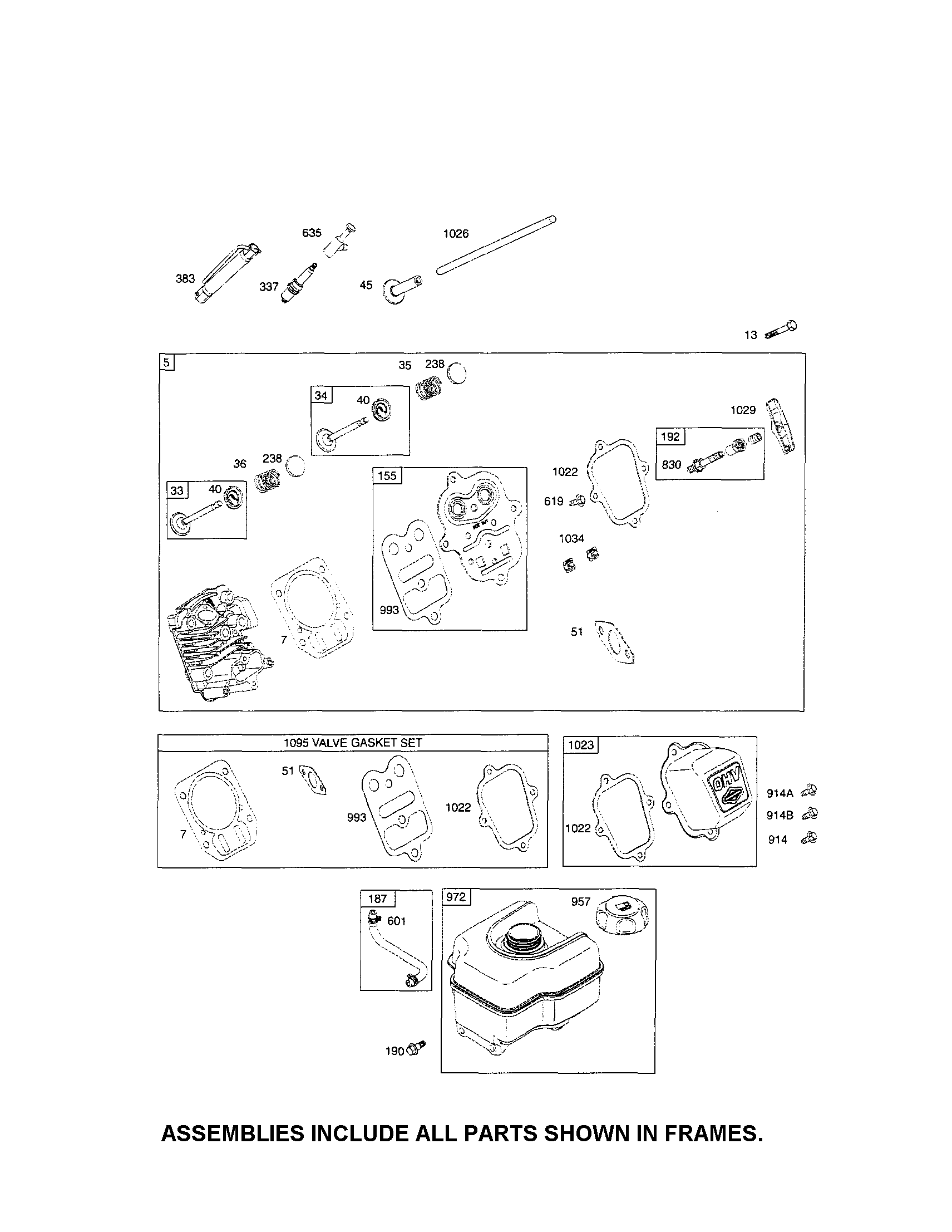 MTD 31AS6WEG799 fuel tank/head-cylinder diagram