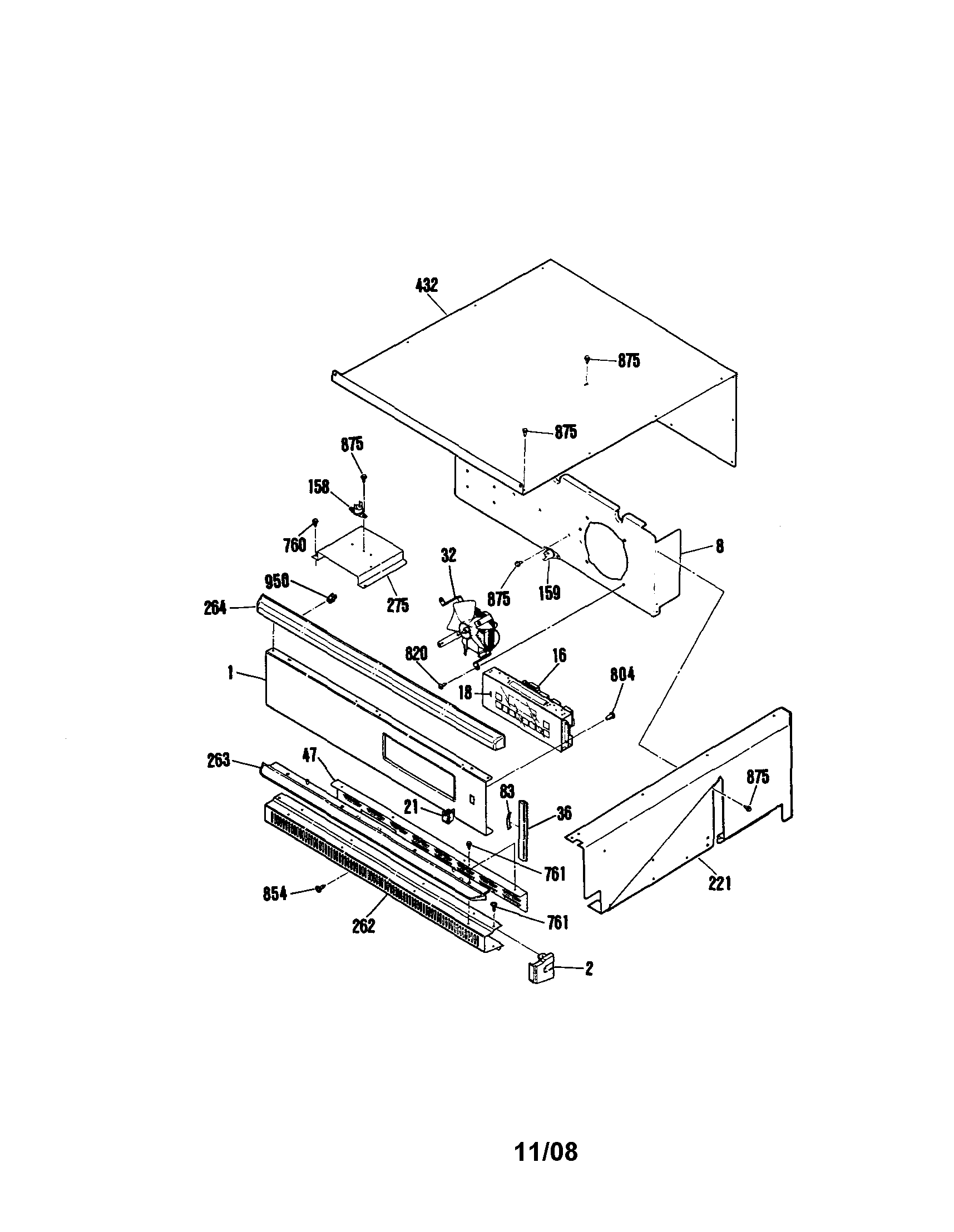 Kenmore 9114742994 control panel diagram