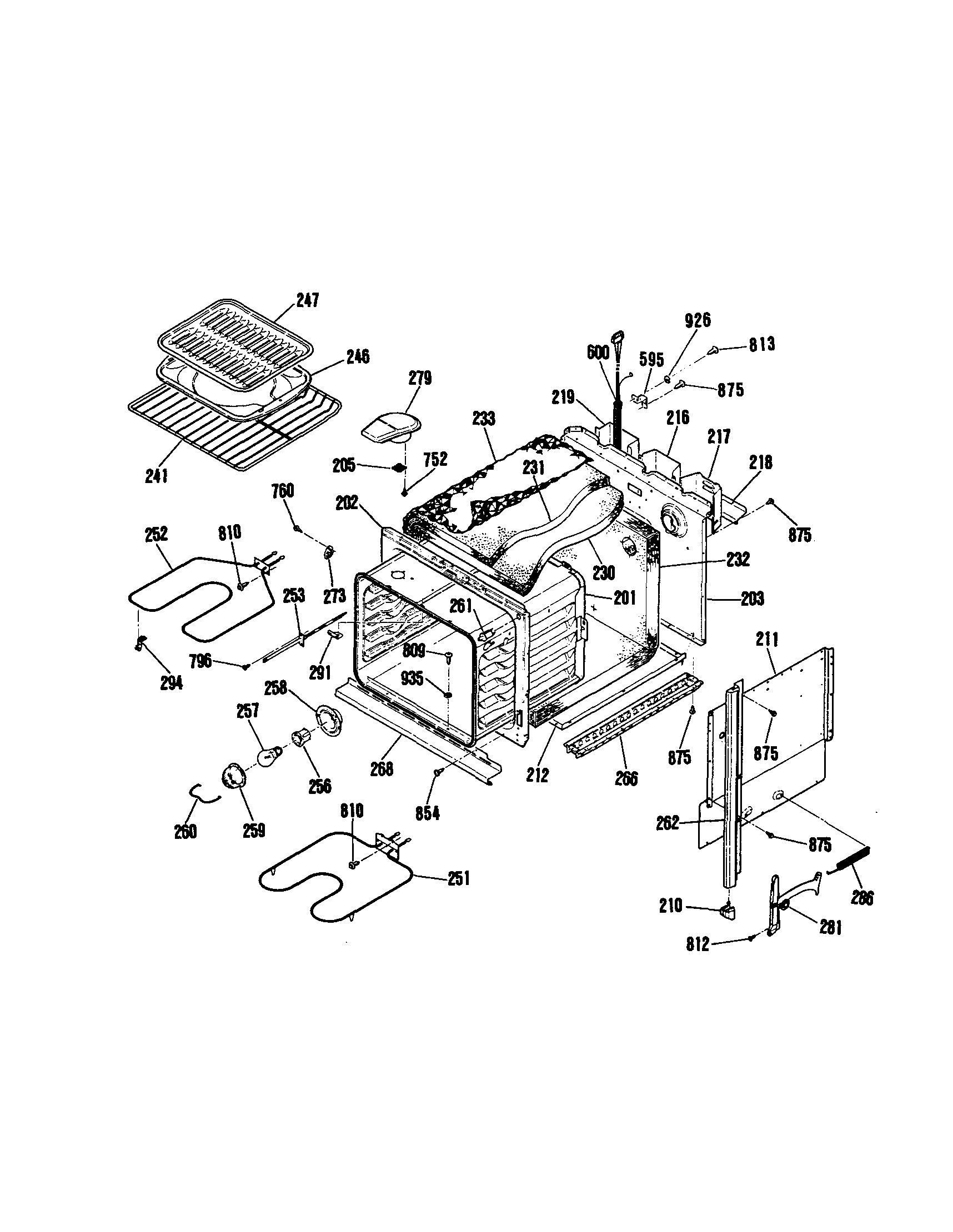 Kenmore 9114742994 body diagram