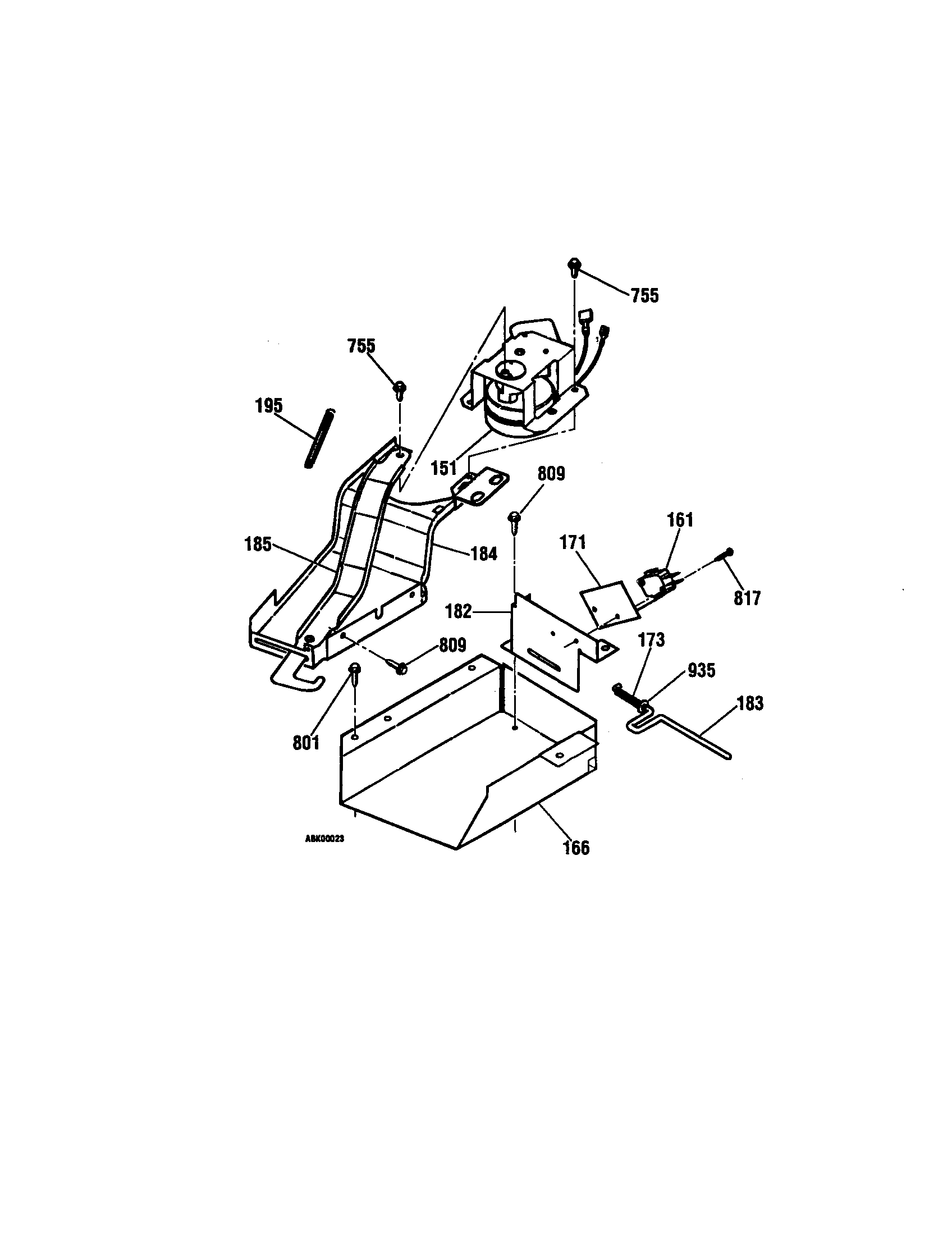 Kenmore 91136655793 door lock diagram