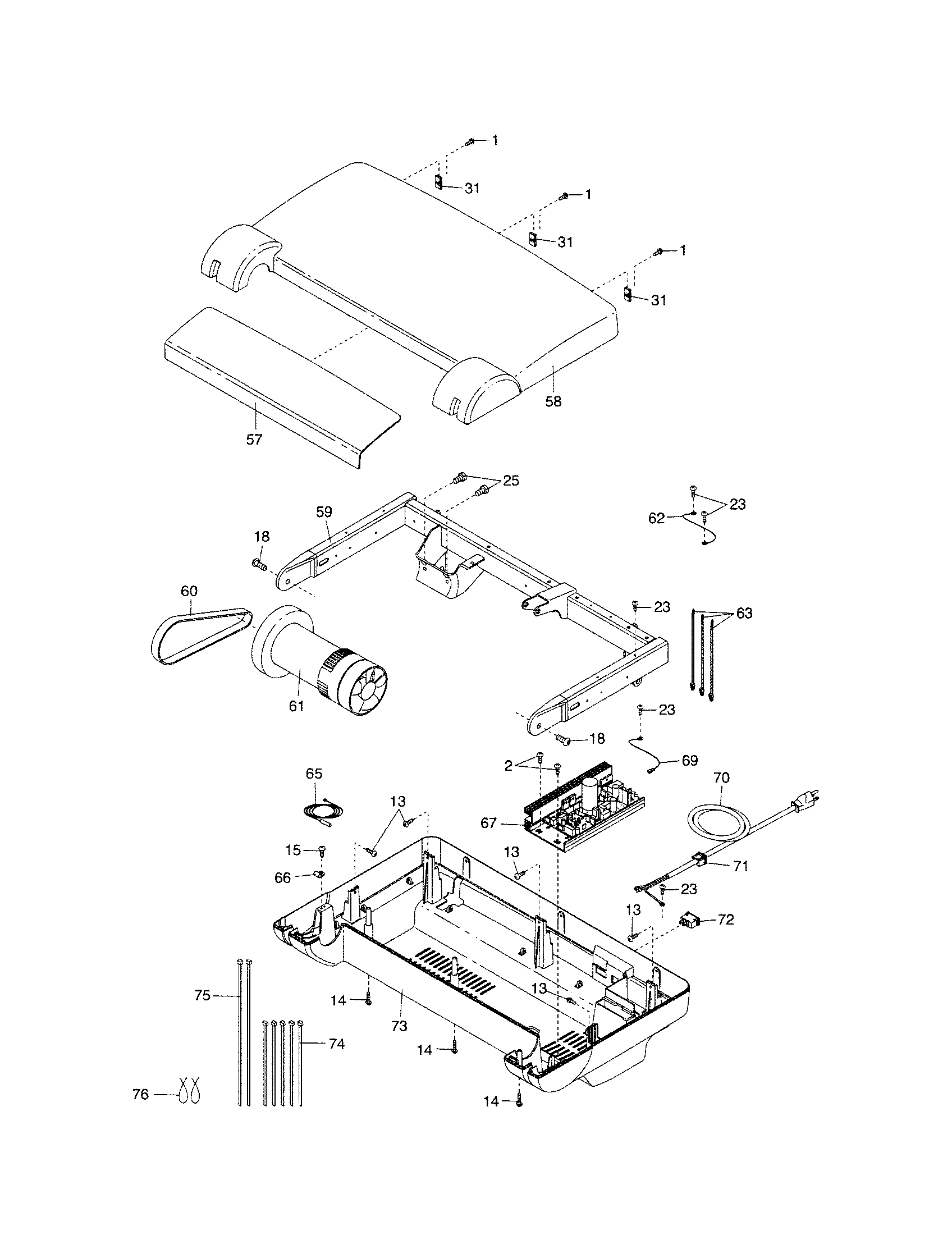 Proform 831248651 motor/hood diagram