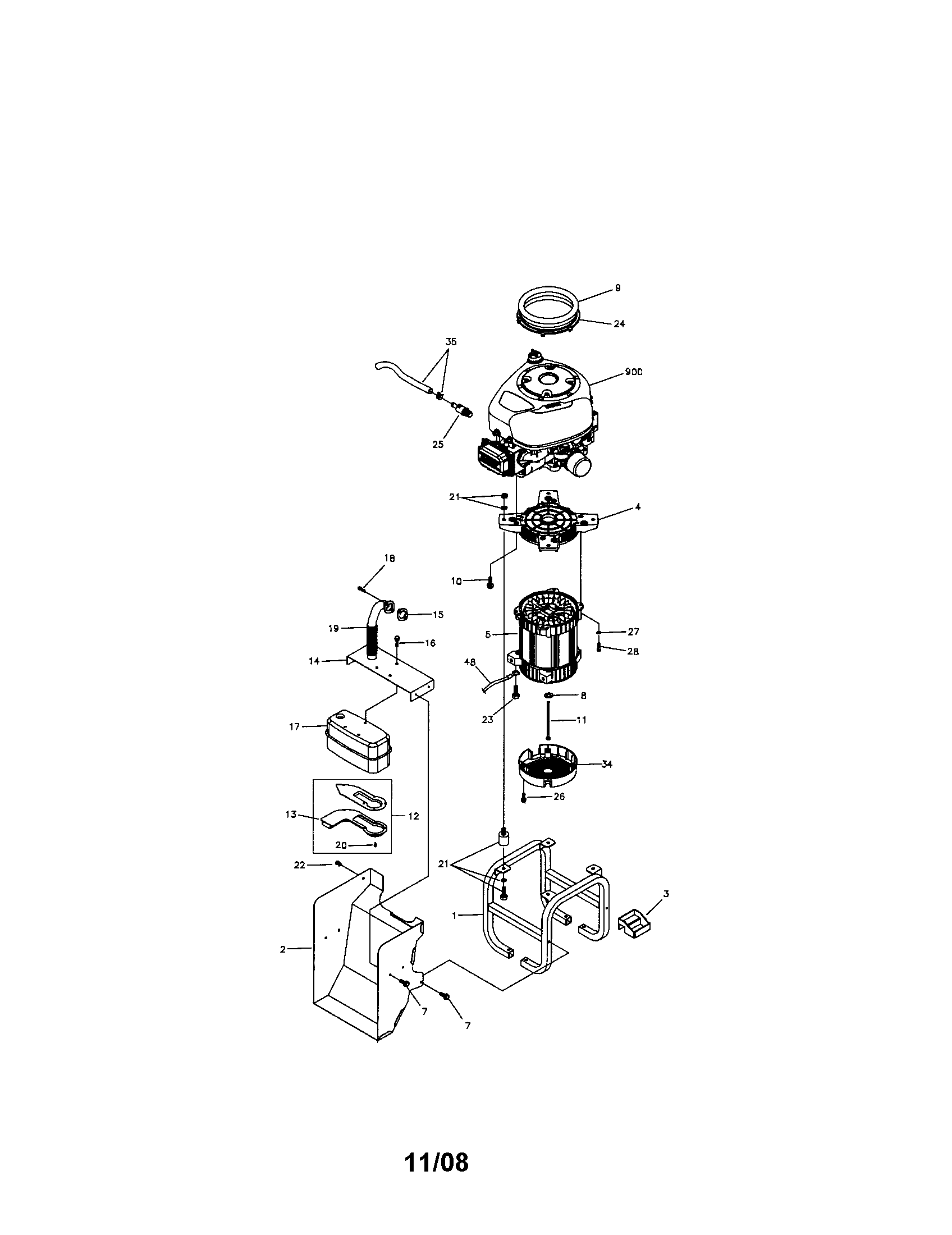 Briggs & Stratton 040248 unit diagram
