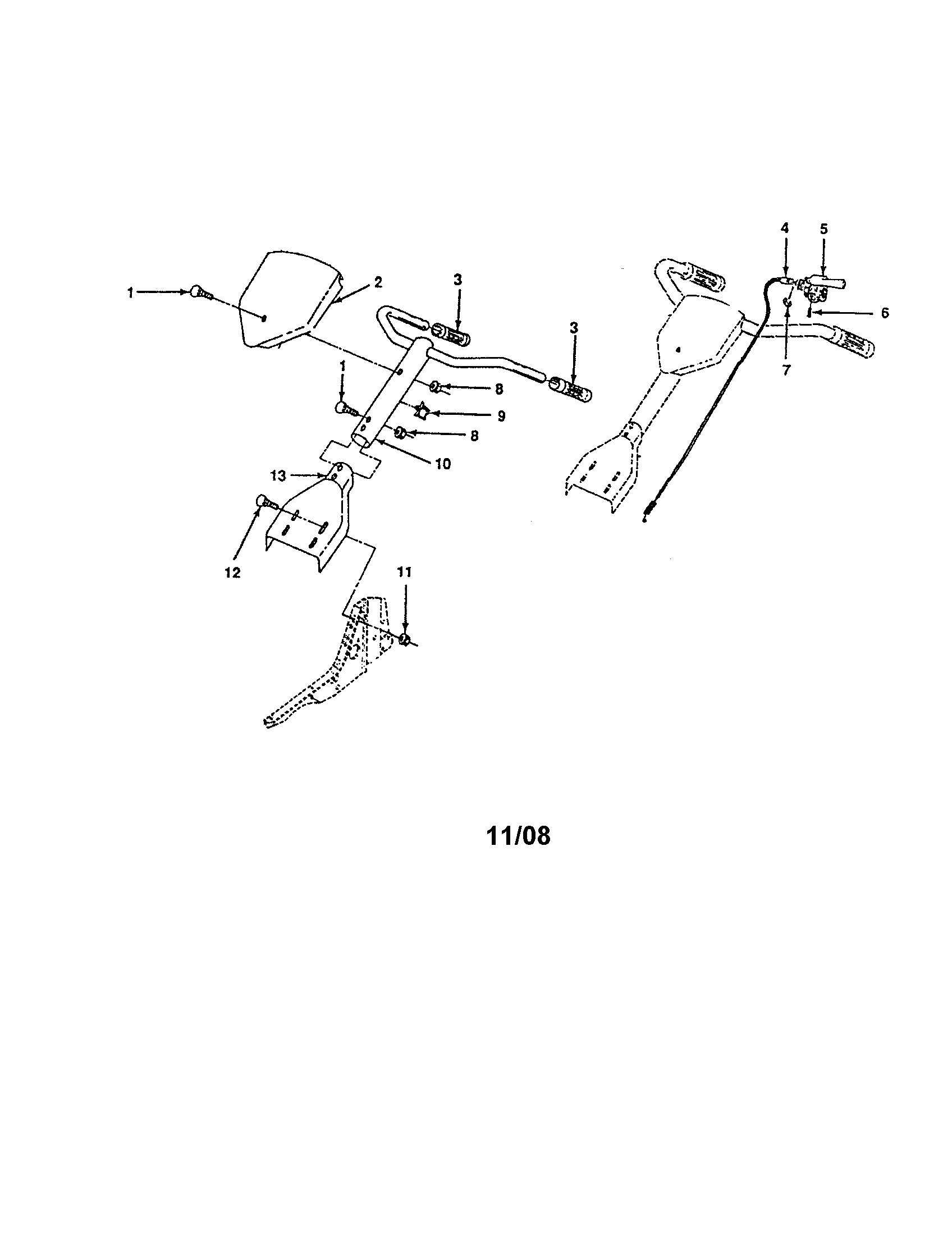 Craftsman 917298350 handle diagram