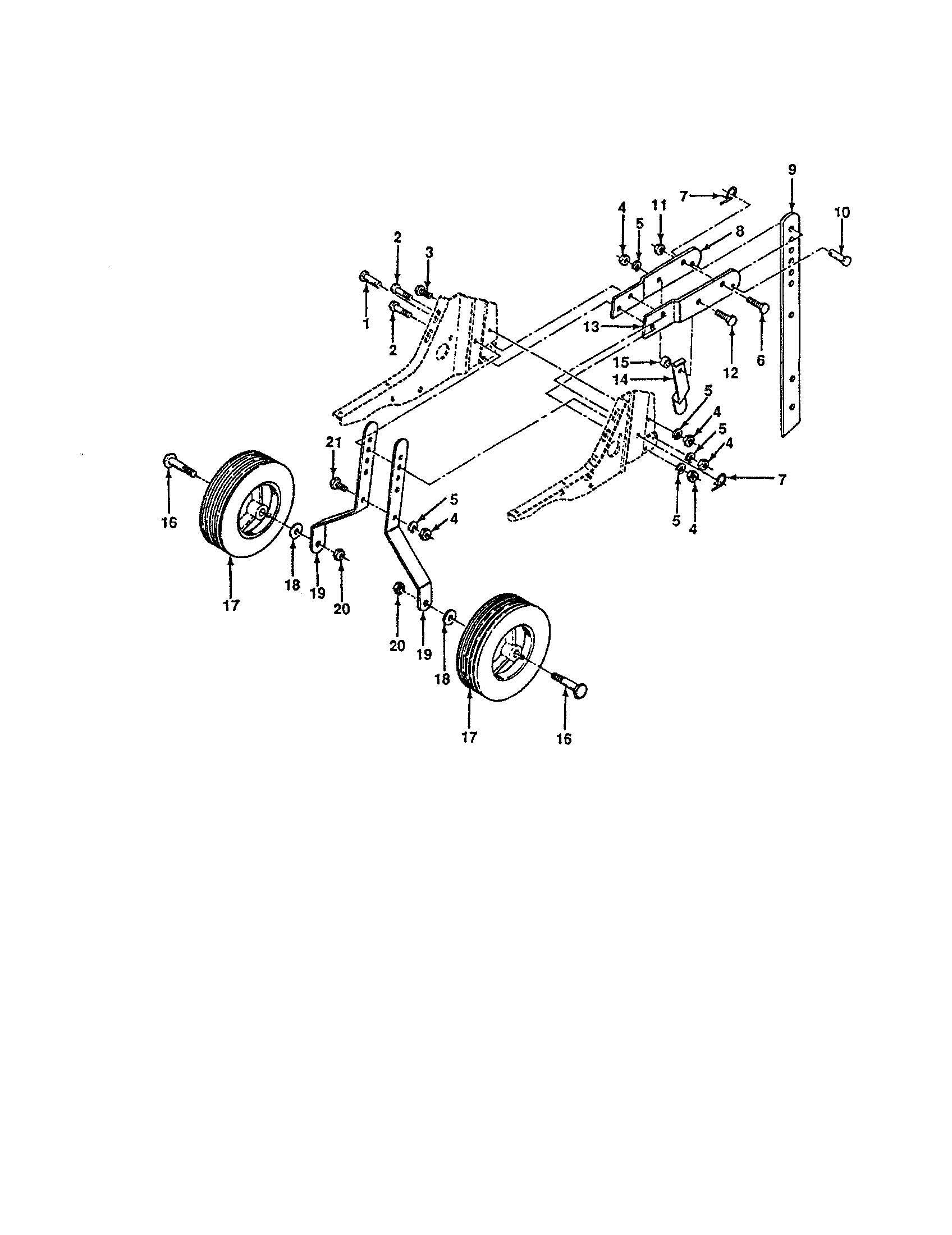 Craftsman 917298350 wheel/depth stake diagram