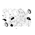 Craftsman 917375010 engine/housing/handle diagram