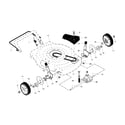 Craftsman 917375010 drive control/gear case/wheels diagram