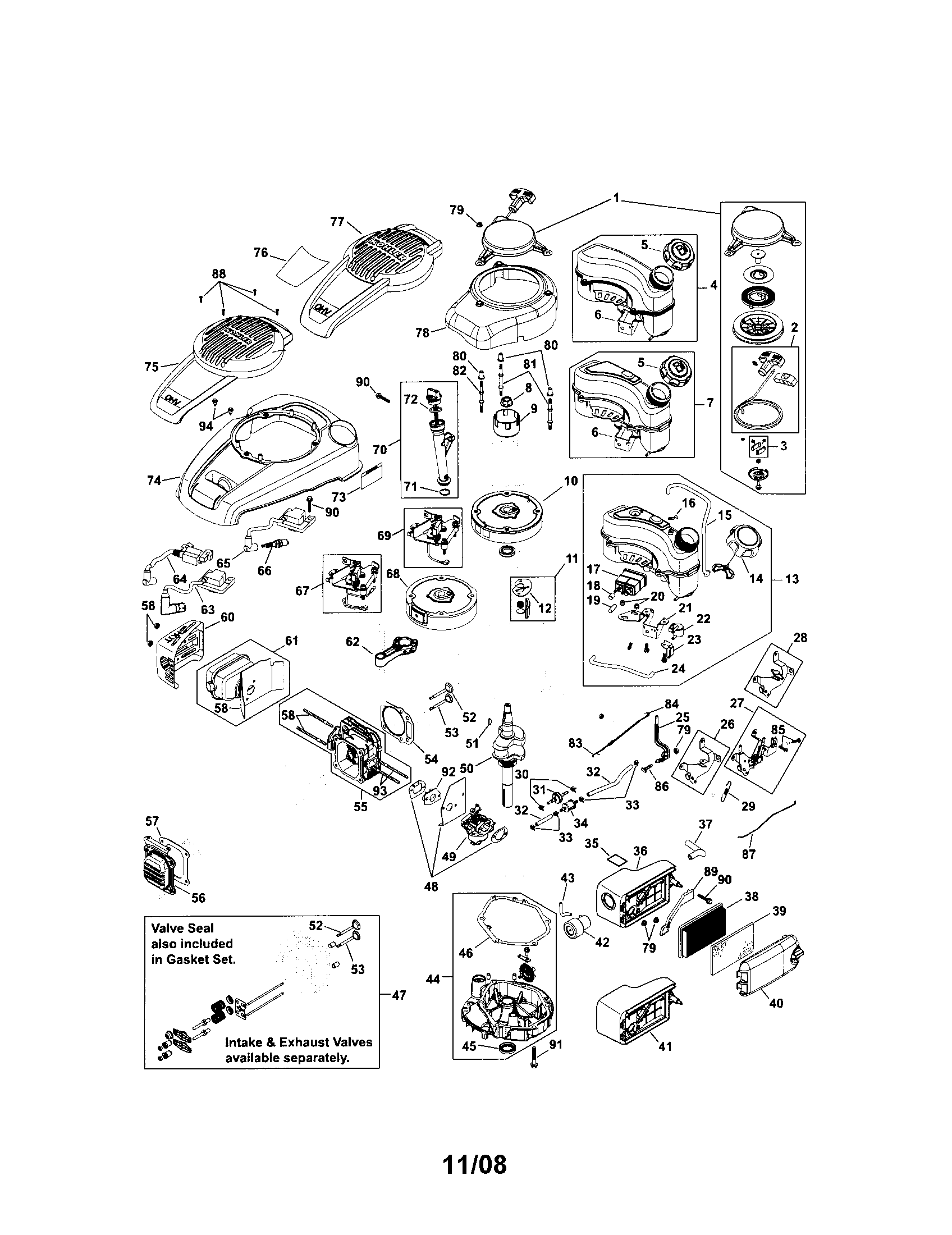 Craftsman 917375010 engine diagram