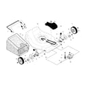 Weed Eater 388182 drive control/gear case/wheels diagram