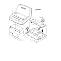 Snapper LT120G30AB seat, support components diagram