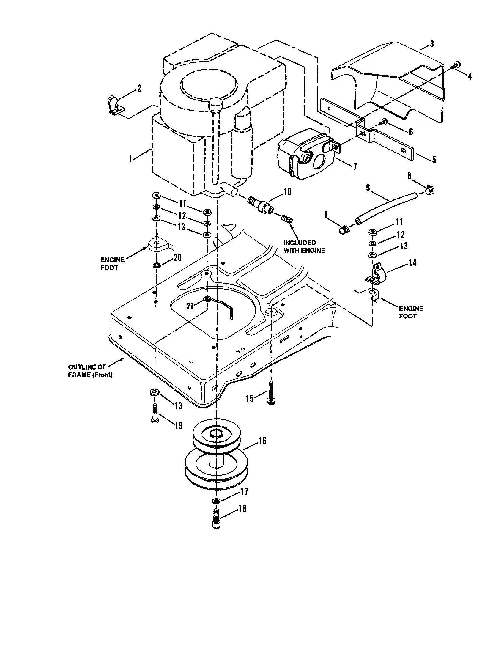 Snapper LT125G38AB engine diagram