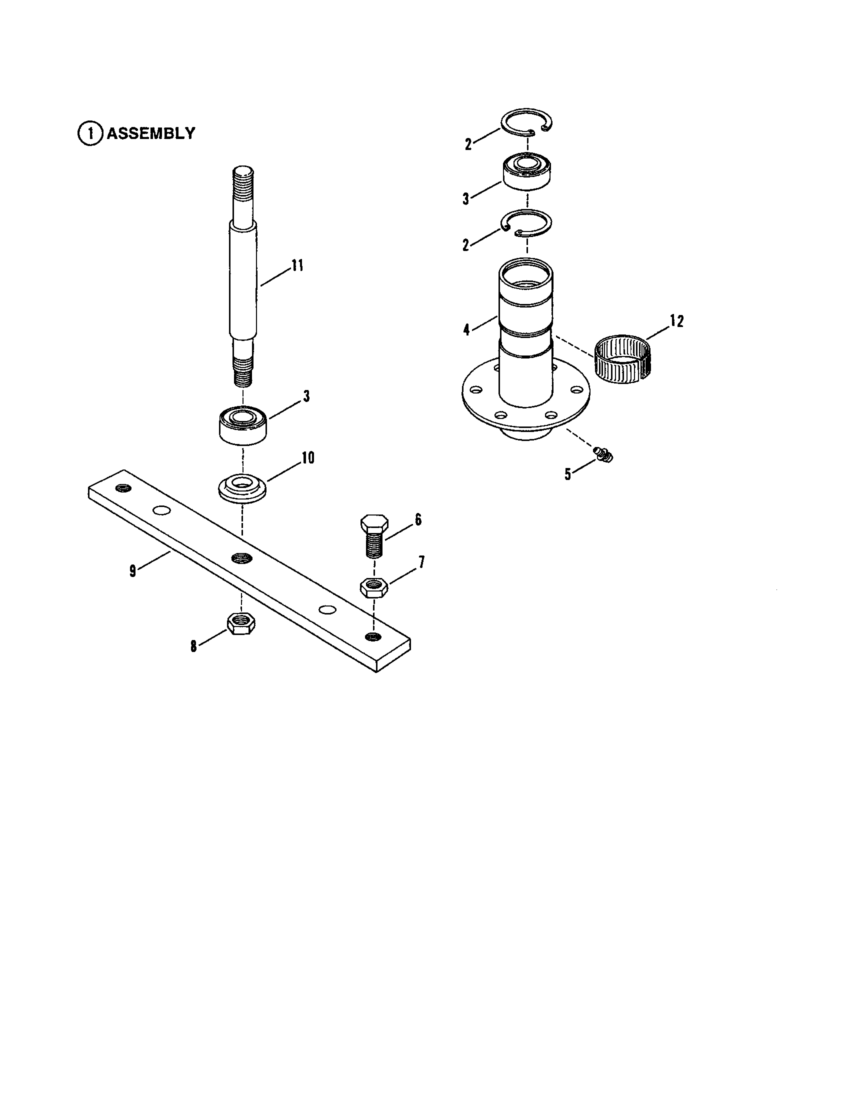 Snapper LT125G38AB spindle-30" cutting deck diagram