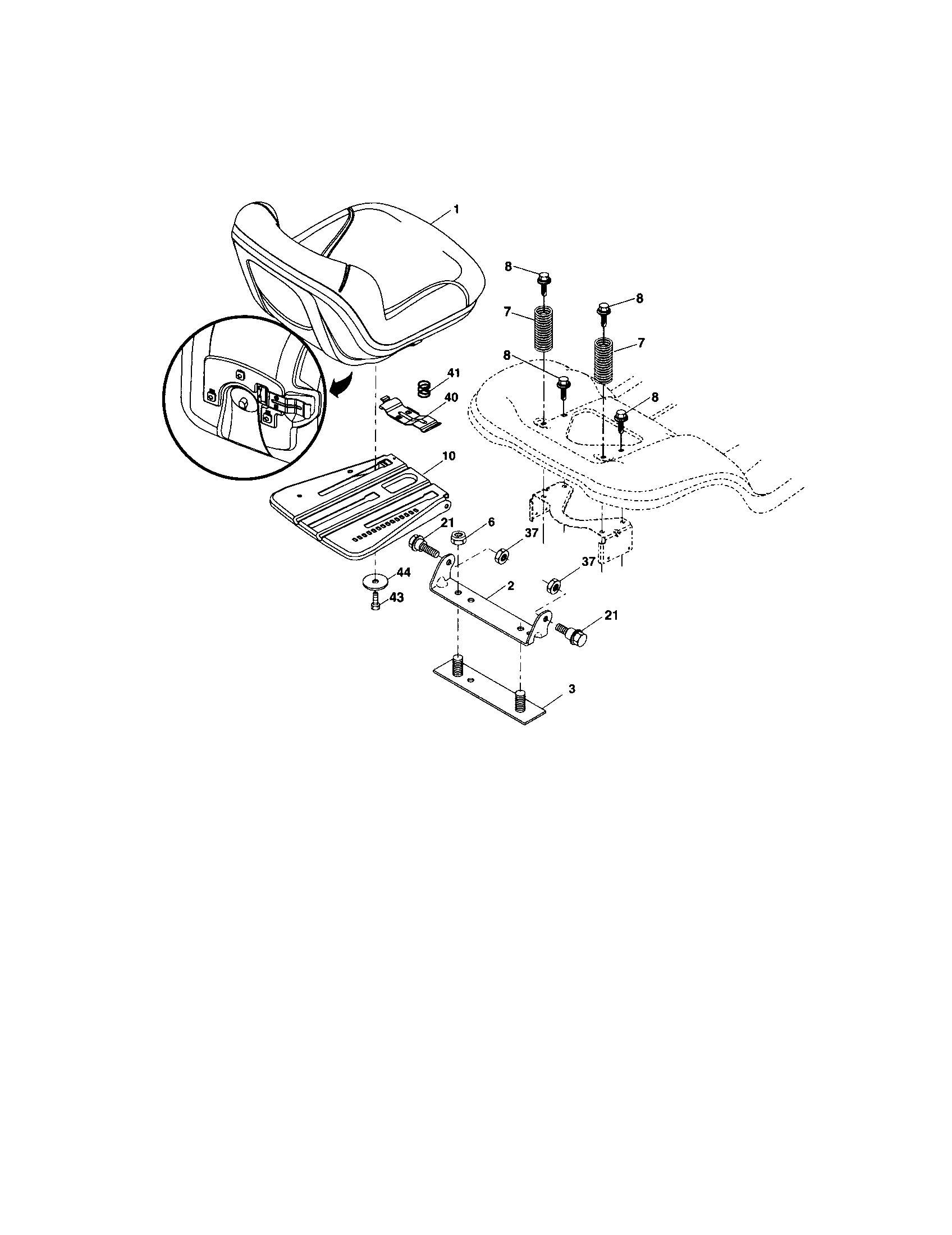 Craftsman 917253241 seat diagram