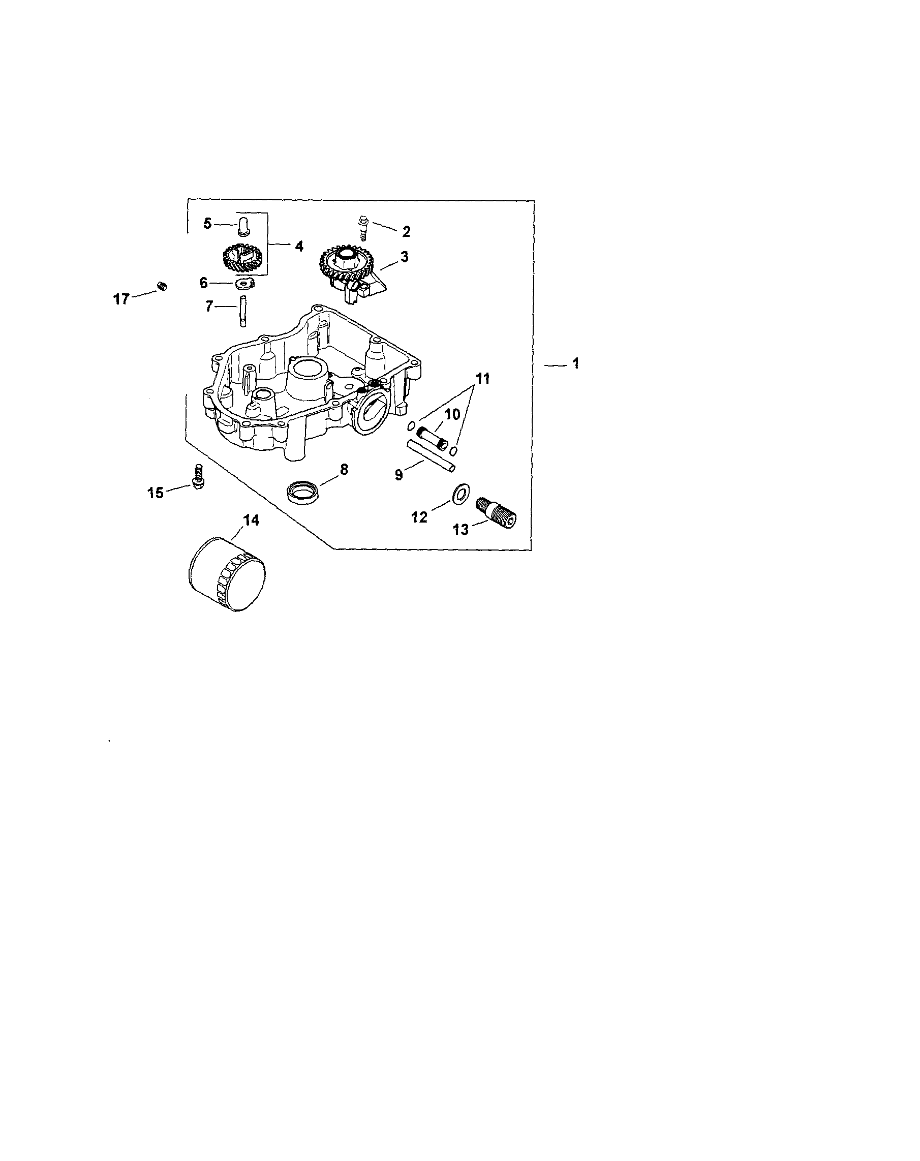 Craftsman 917253170 oil pan/lubrication diagram
