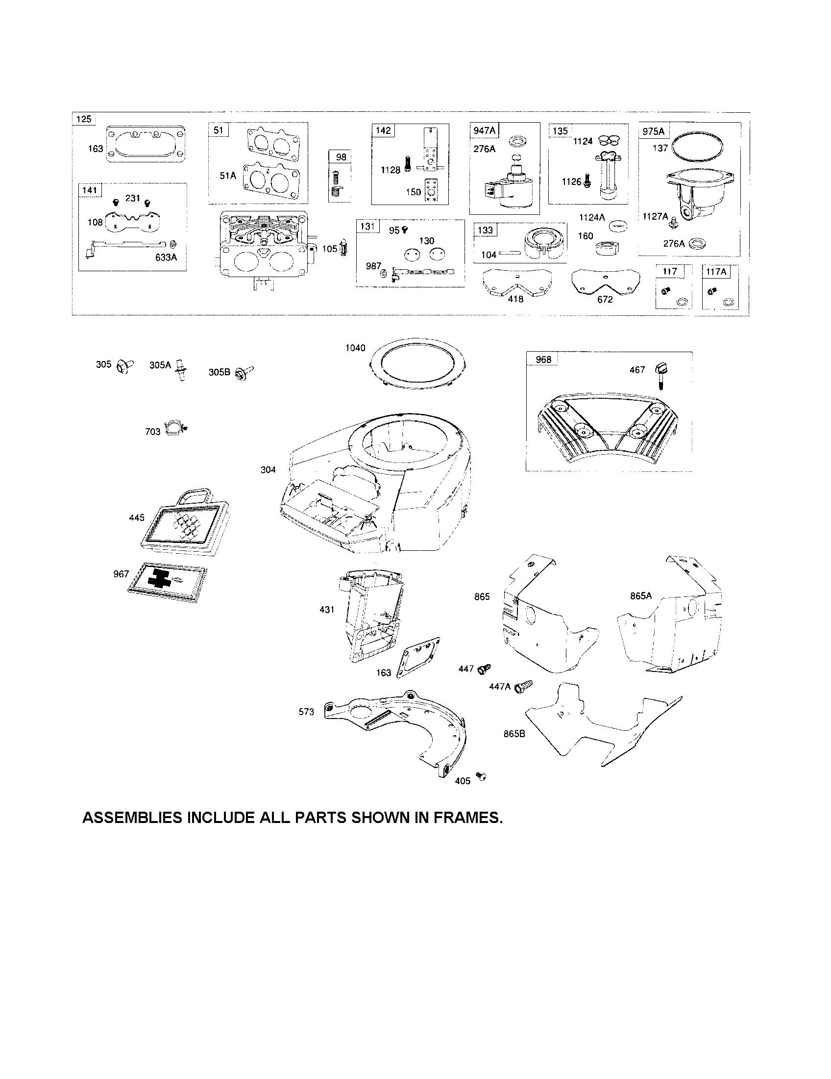 Craftsman 917254091 carburetor/blower housing diagram