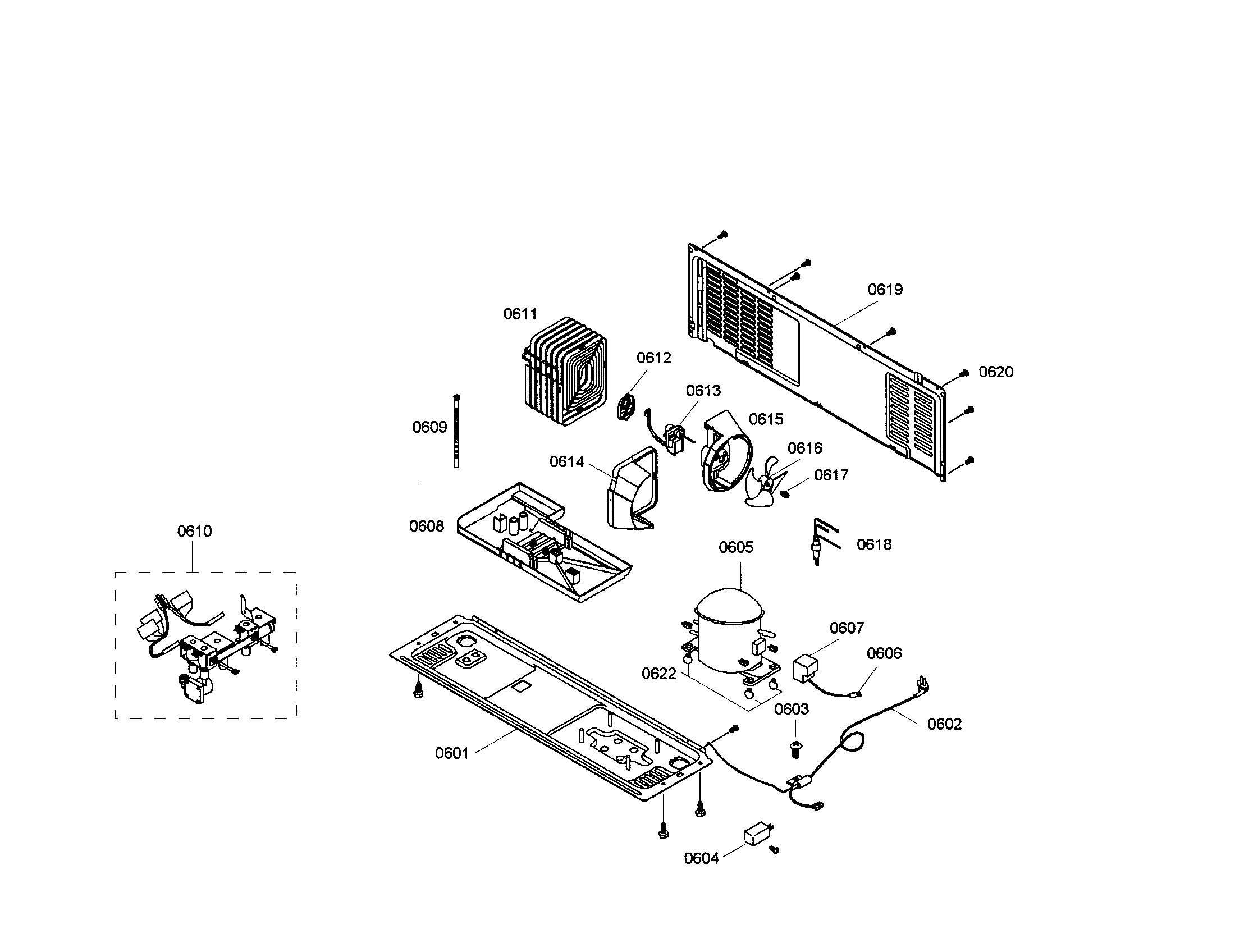 Bosch B20CS51SNI/02 compressor/condenser diagram